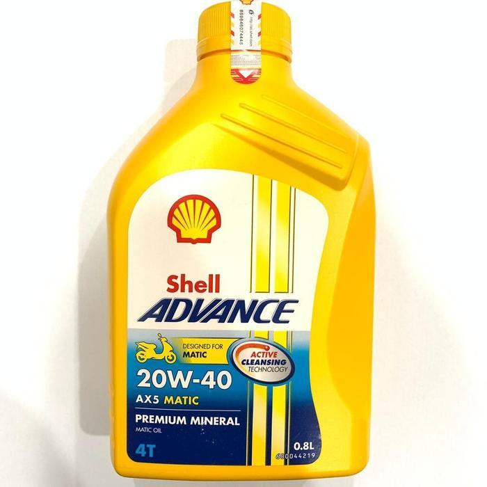 Oli Shell Matic 20W40 800Ml Yamaha Honda Suzuki Original Shell
