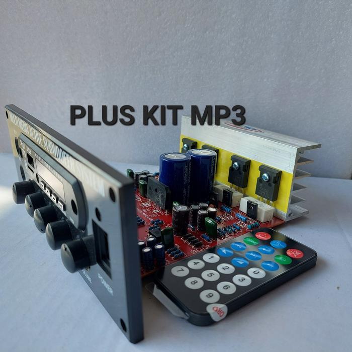 Kit Power Amplifier Speaker Aktif Stereo Karaoke Mic Mp3 Bluetooth
