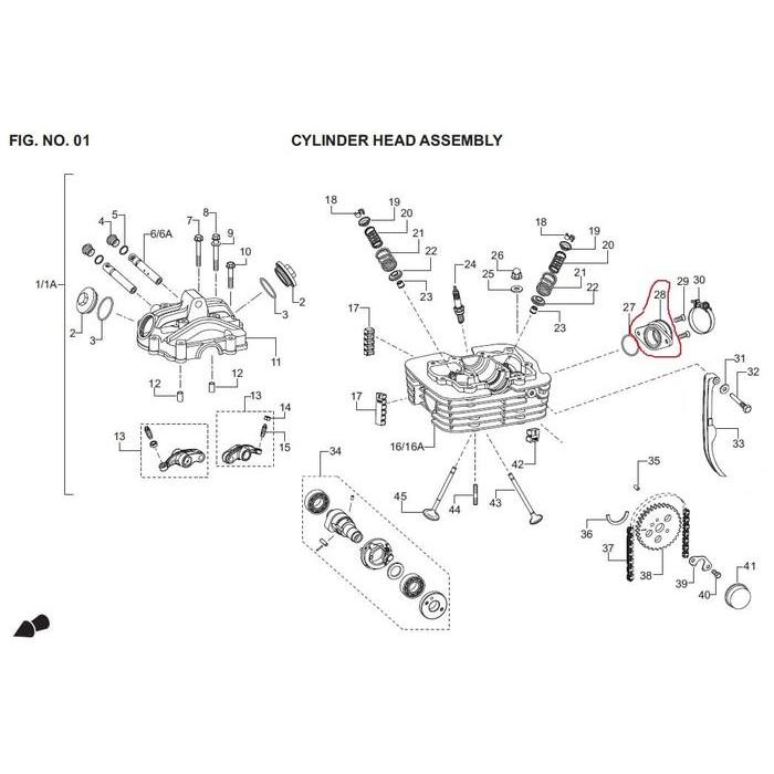 Intake Karburator Tvs Apache 160-180 (M7040730) Original