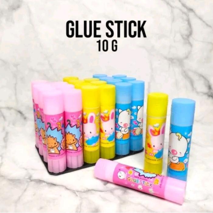 Terbaru 24 Pcs Lem Glue Stick Fancy 10 Gram, Lem Rokok Linting, Glue Stick Non Tonix. Premium