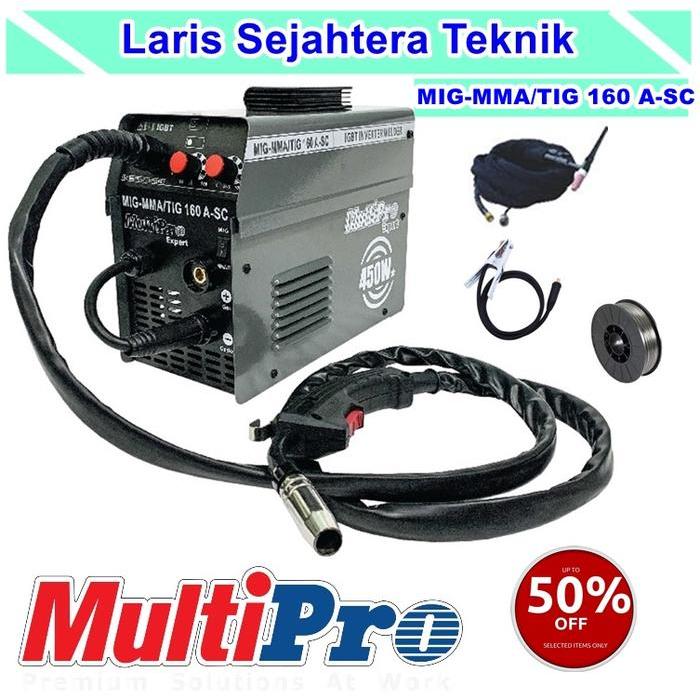 mesin las mig tanpa gas 450 watt multipro 160 A