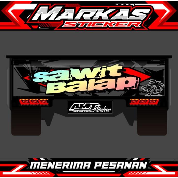 Stiker Cutting Hologram + Dasaran Decal Printing - Variasi Bak Belakang Pick Up L300/All Type - Bisa