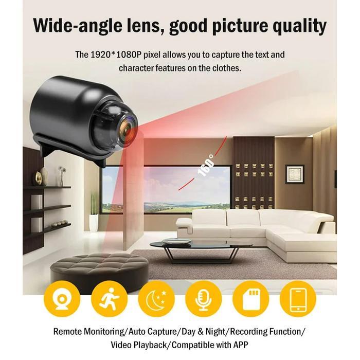 READY Mini Kamera 32G WIFI CCTV Mini Tersembunyi Tanpa Kabel 1080P cctv wifi jarak jauh lewat hp