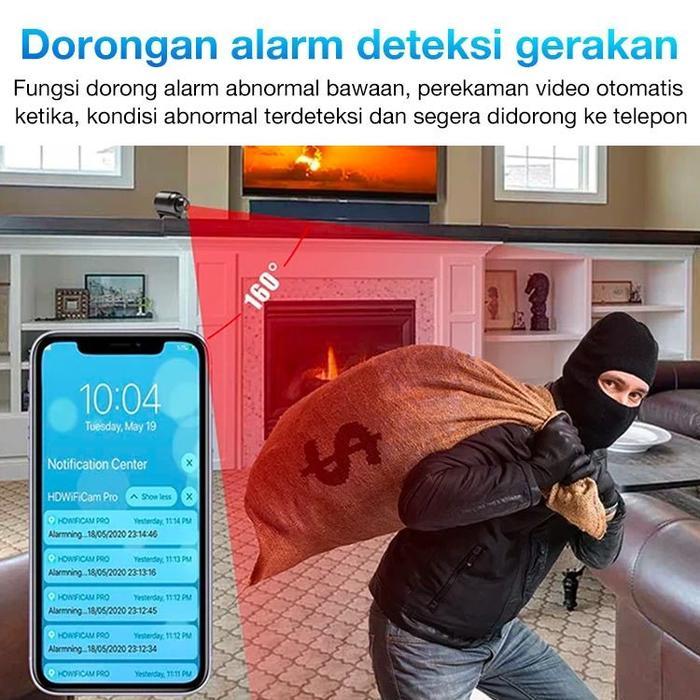 READY Kamera Mini HD 1080p Kamera Tersembunyi Kecil Kamera WiFi Nirkabel Kamera WiFi Rumah Kantor