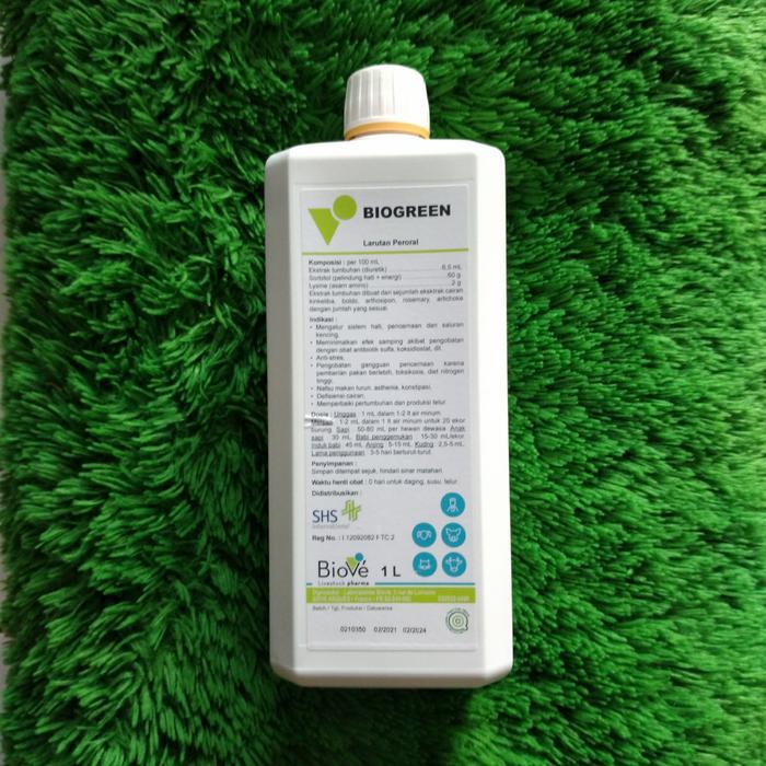 DISKON BIOGREEN 1 LITER SUPPLEMENT,AYAM,BEBEK,KUCING,SAPI,BABI