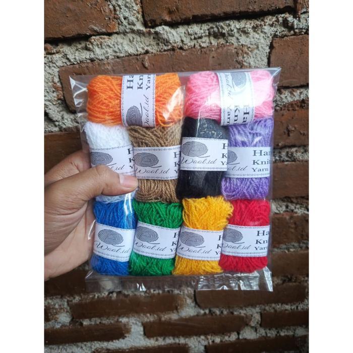 Benang wol / Benang wol warna warni / Benang wol isi 10 gl / Wol pack / Wol mix / Wol murah /