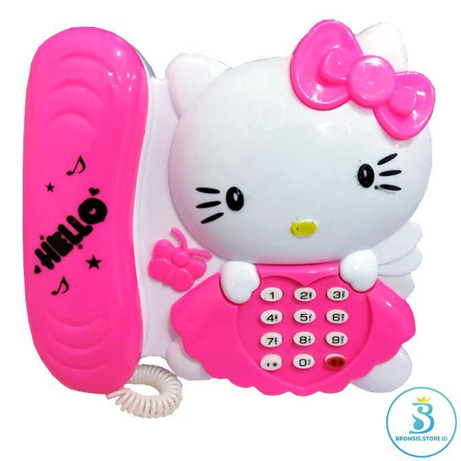SALE Mainan Anak Telepon Hello Kitty 2553 - Mainan Telepon Motif Kitty 2553