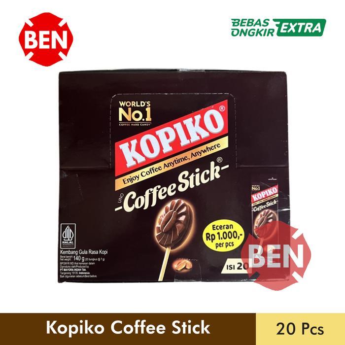 KOPIKO COFFEE STICK 1 PAK BOX 20 PCS - PERMEN COFFE COFEE KOPI STIK MAYORA