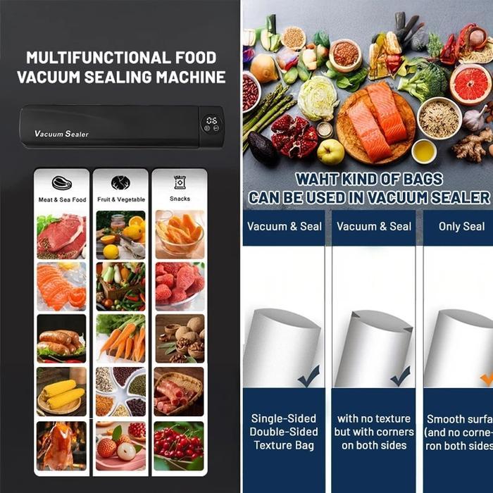 TERLARIS CODFood Vacuum Sealer Machine / Frozen Vacuum Tool / Efficient Vacuum Sealer - Plastic