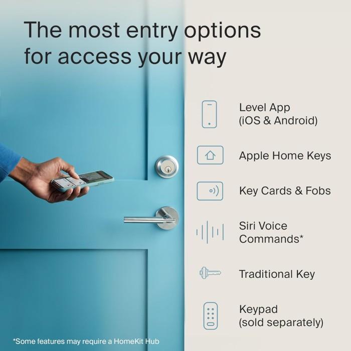 Level Home Lock+ Smart Lock With Apple Home Keys Smart Deadbolt #Gratisongkir
