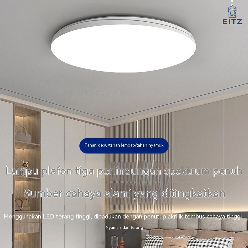 Lampu Downlight LED Plafon Sensor Gerak / Motion Sensor Outbow Tempel 3 Warna Cahaya Minimalis Rumah