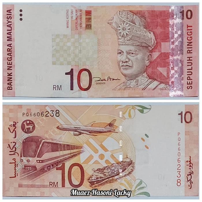 Koleksi Malaysia Ringgit Pecahan 10 Ringgit Old Series