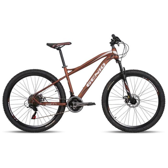 Sepeda Gunung MTB Genio M-347 27,5 inch 24 speed By United Garansi SNI - Brown Black