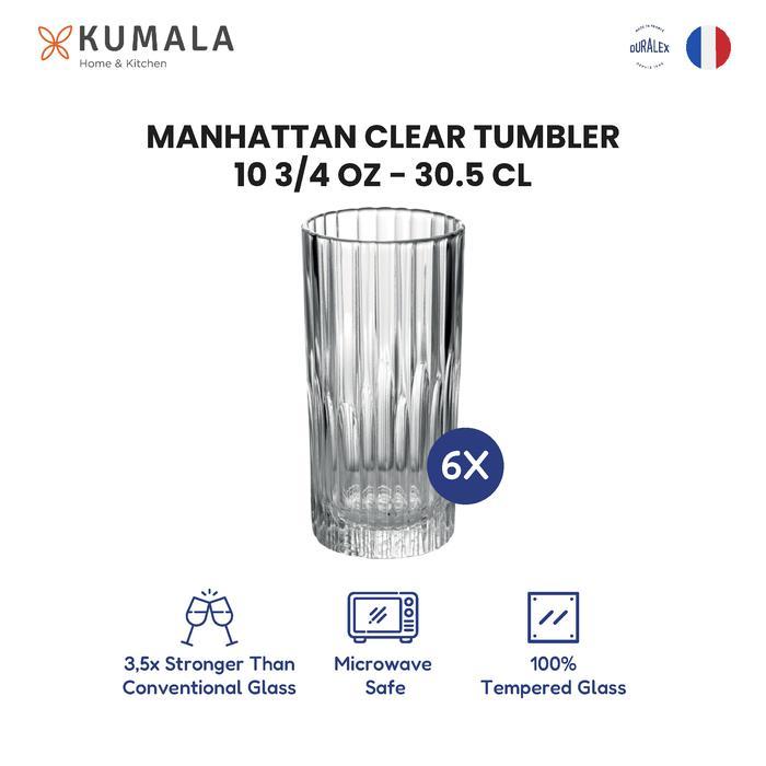 Duralex Manhattan Highball 305 Ml - Gelas Kopi Teh Kaca - Whiskey Coffee Tea Glass Mug