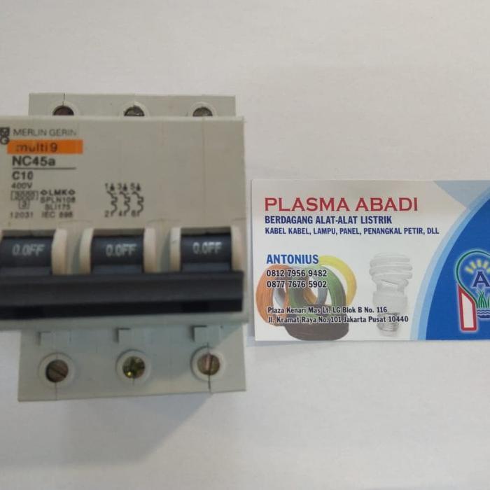 MCB MERLIN GERLIN NC45A 3PHASE 10A READY