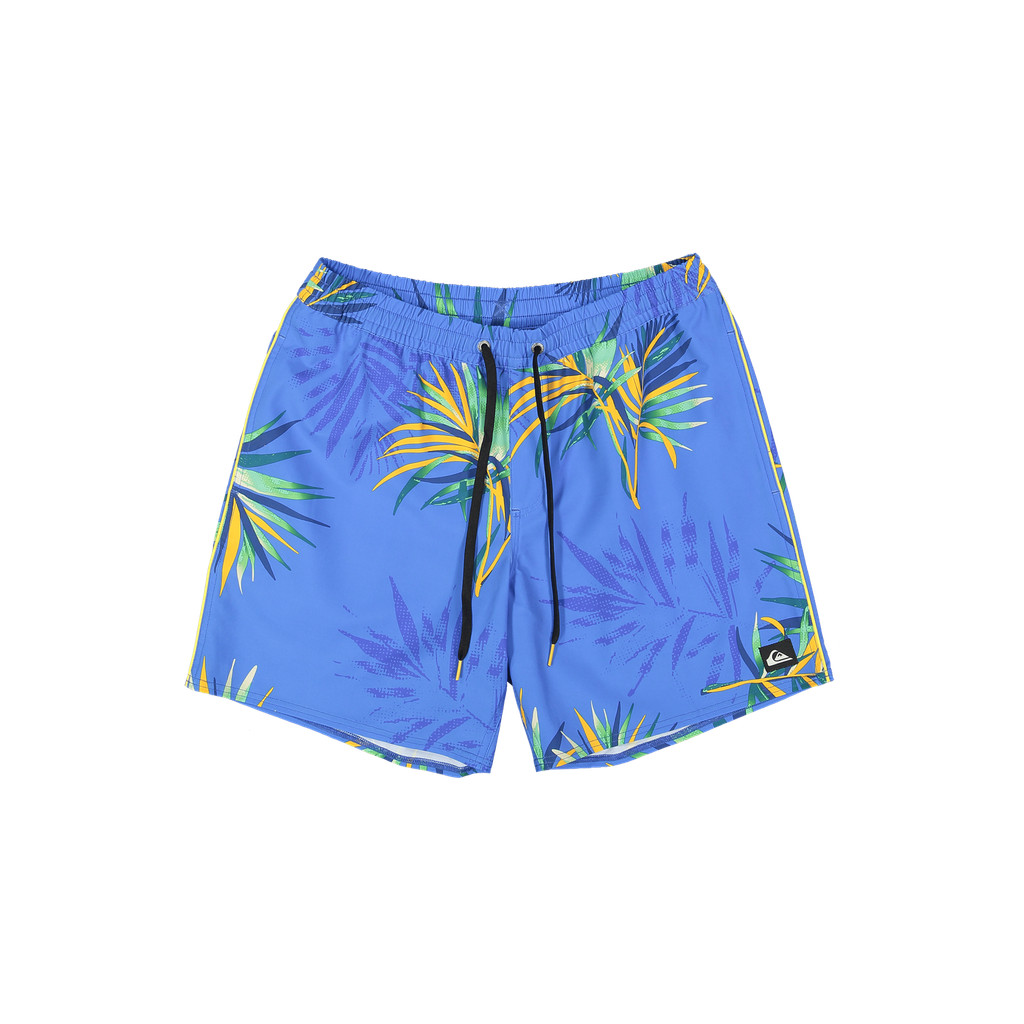 Quiksilver Mens Stretch Printed Volley 17" NB Palace Blue Tech Palm Volley