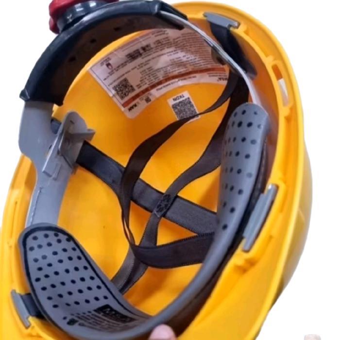 Helm Proyek MSA SNI V-Gard / Safety Helmet MSA V-Gard SNI + Fastrack Lama