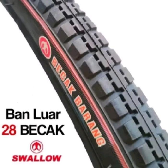 Promo Ban luar becak SWALLOW - Ban luar sepeda 28x1 1/2 SWALLOW - Ban luar gerobak - Ban luar becak