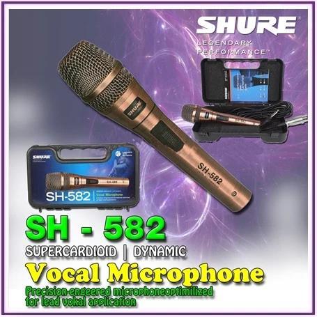 Terlaris MIC KABEL SHURE SH 582 / MICROPHONE SHURE KABEL SH-582 / SHURE SH582 SALE