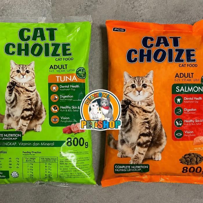 READY Cat Choize 8kg Tuna - Salmon Cat choize Adult 800gr x 10bungkus