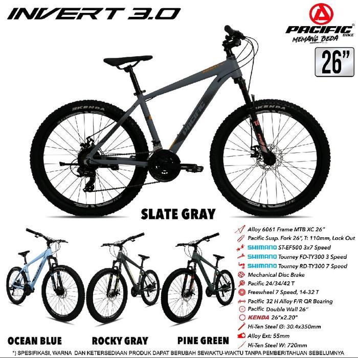 sepeda gunung MTB pacific Invert 3.0 Alloy - 26
