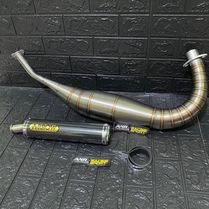 Knalpot Satria 2Tak Silincer Arrow Carbon Motorcycle