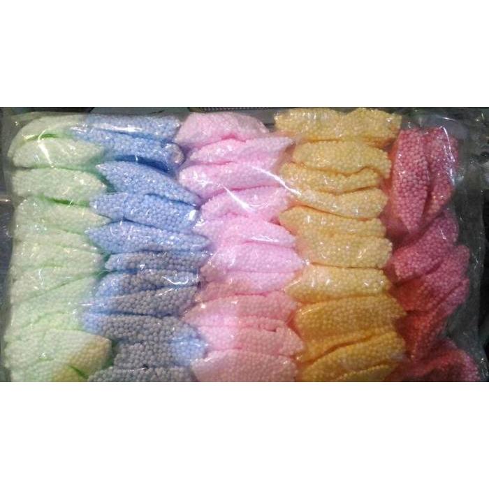 > Bola gabus salju kecil sterofoam styrofoam isi boneka kerajinan tangan