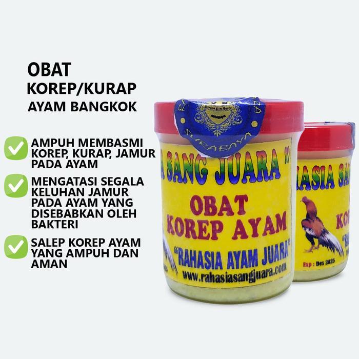 Ready OBAT KURAP AYAM BANGKOK SALEP KOREP AYAM AMPUH MEMBASMI JAMUR