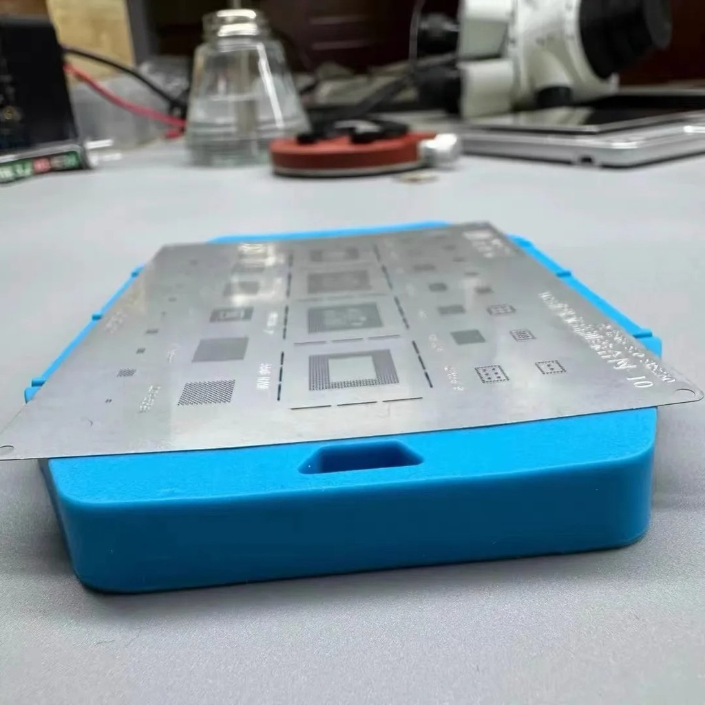 Universal BGA Silicone Pad with Magnetic Insulation Stencil Base for CPU IC Chip Soldering BGA