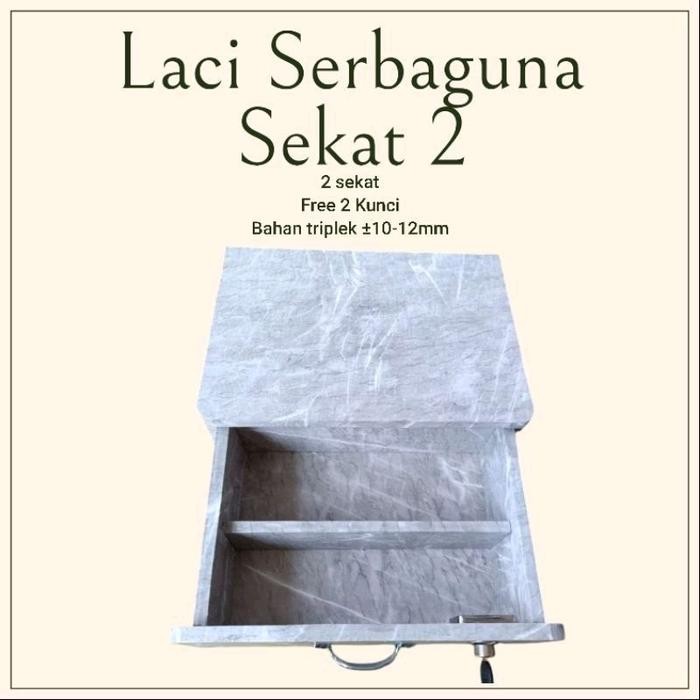 Laci Sekat 2 Laci Serbaguna Laci Penyimpanan Barang Kecil Kotak Promo 