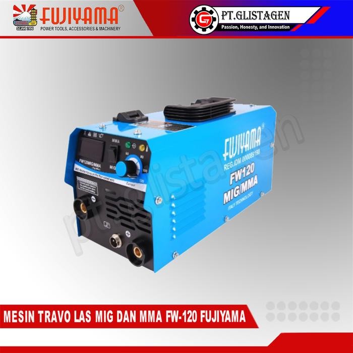 FUJIYAMA MESIN LAS MIG FW 120 MIG CO TANPA GAS BISA MMA DAN STAINLESS