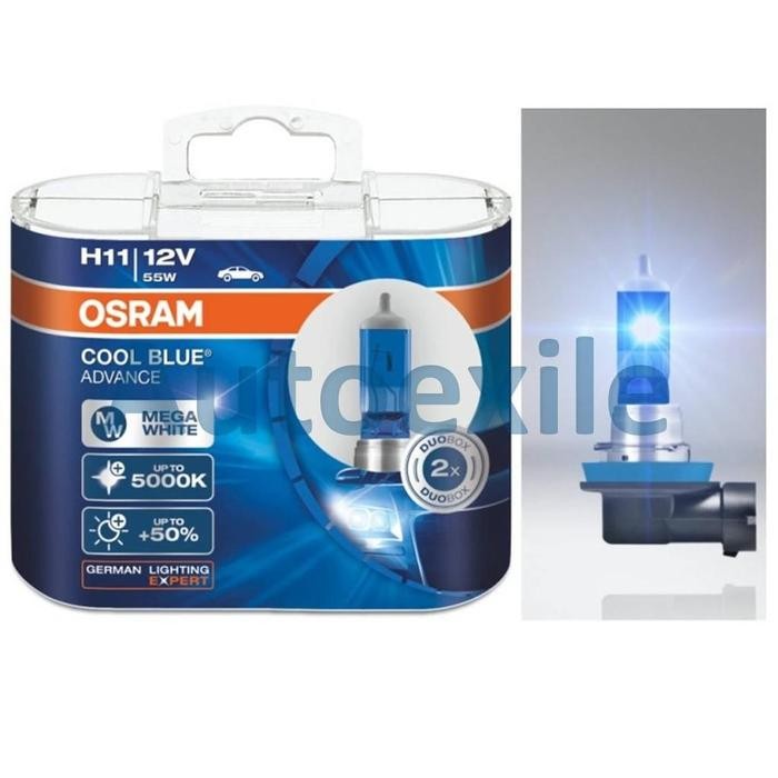 Ready Osram Cool Blue Advance H11 5000K Putih CBA Lampu BRV Civic Ertiga Sienta Innova Reborn