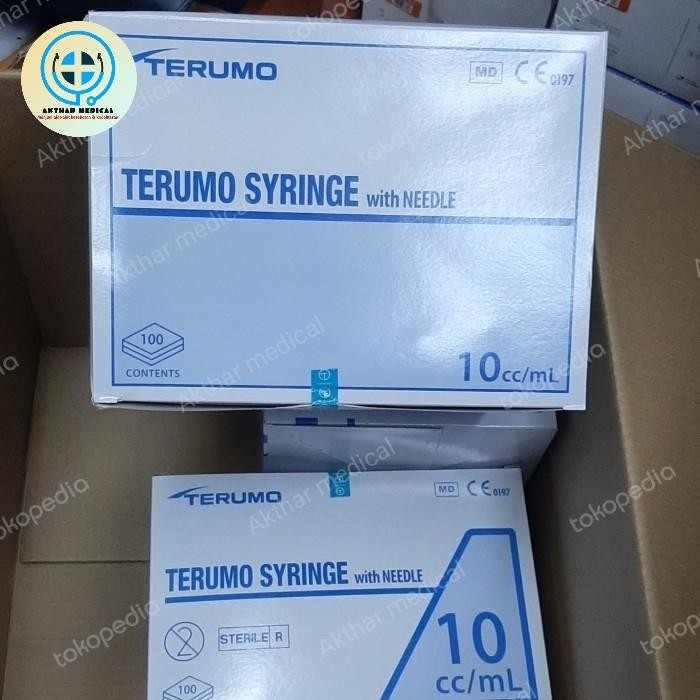 Terlaris syringe 10cc terumo /spuit terumo 10ml bok isi 100pcs SALE