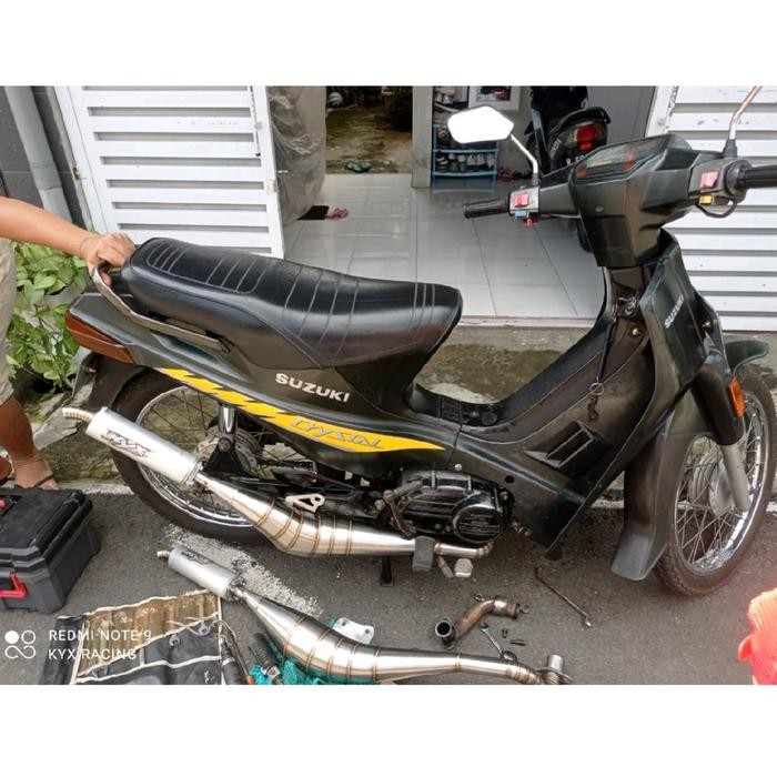 Knalpot Racing Suzuki Crystal Tune Non_Tune