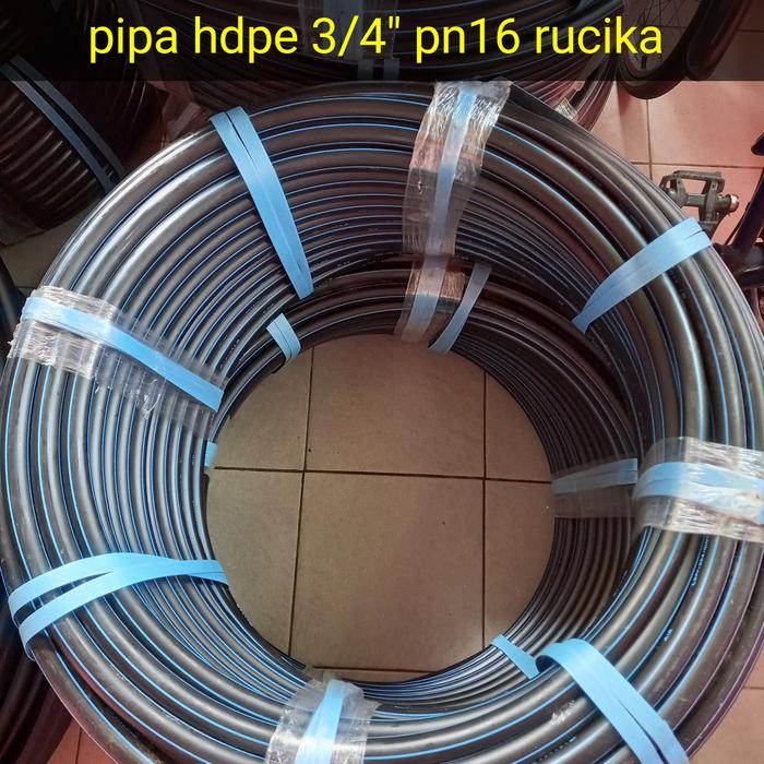 Pipa Hdpe 3/4 Inch Pn16 Rucika Wavin / Selang Hitam Hdpe 3/4 Inch