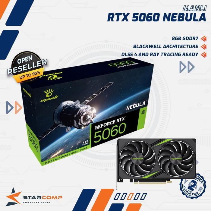MANLI GeForce RTX 5060 NEBULA 8GB GDDR7 VGA RTX5060