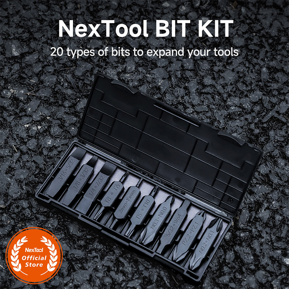 SALE NexTool Hex Bit Accessory Kit 20 Types of Screwdriver Set for NexTool Pocket Tools E1 Flagship 
