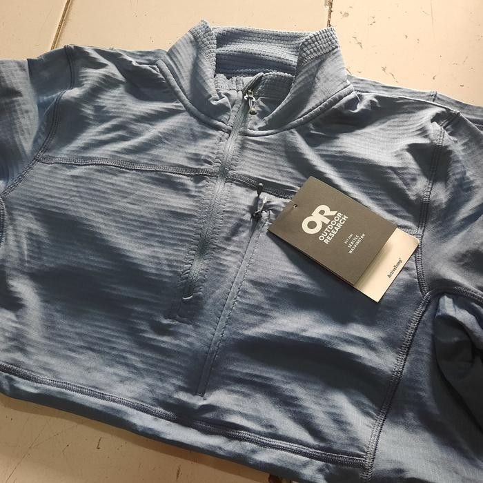 Jaket Gunung Kaos Baselayer Outdoor Research Vigor Quarter Nimbus Mens