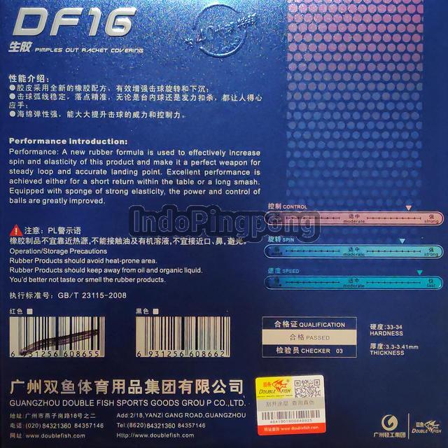 STOK TERBATAS  DOUBLE FISH DF16 KOMANN - SHORT PIPS BINTIK SERANG PENDEK DF 16 TERJANGKAU