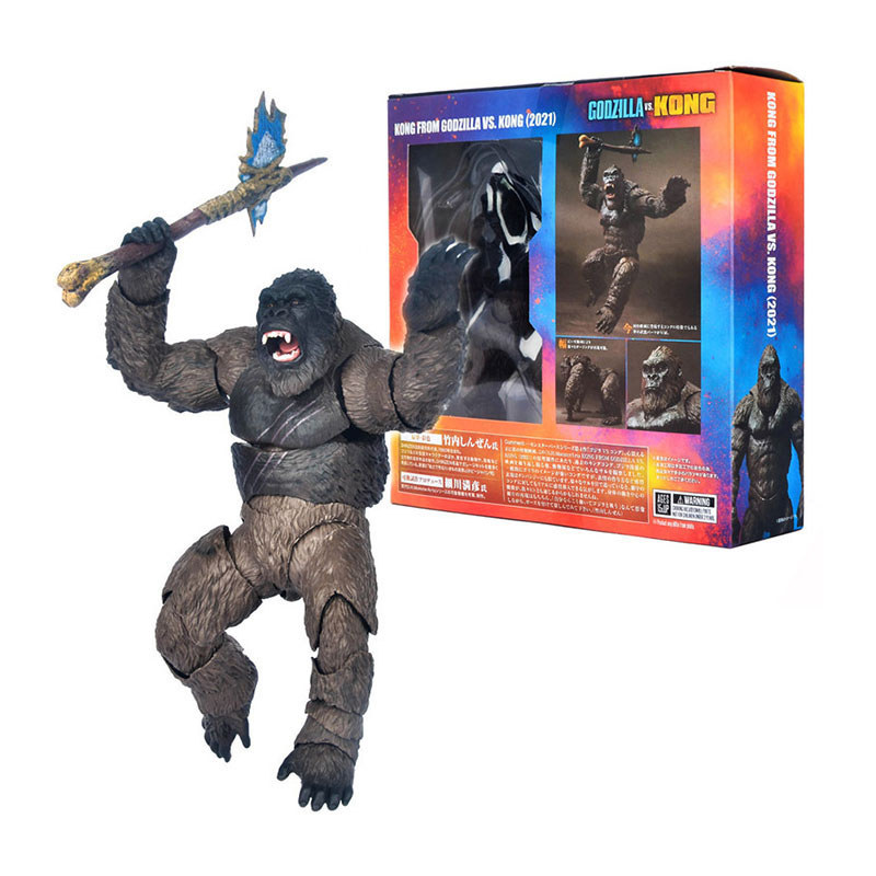 SHM Kong From Godzilla Vs Kong 2021 Movie Articulated Action Figure Toy Collectible Model Doll for C