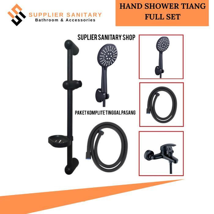 Onda Plumbing - Shower Tiang Set Paket Kran Panas Dingin / Shower Tiang Set Paket Kran Mixer Air