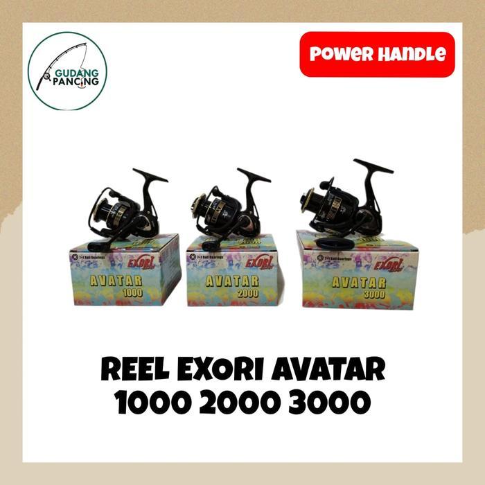 REEL PANCING EXORI AVATAR 1000 2000 3000 8 BEARING REEL POWER HANDLE MURAH MERIAH