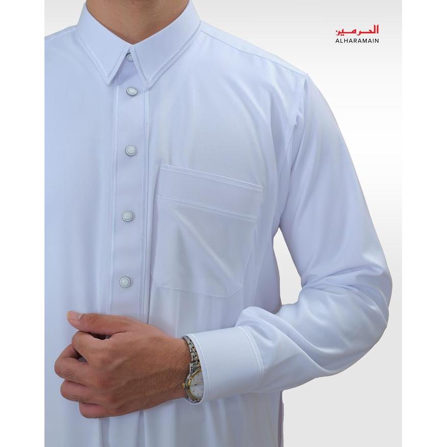 yvd1- Al Haramain Series Semi Wol Thobe Umar Jubah / Gamis Pria Remaja & Dewasa
