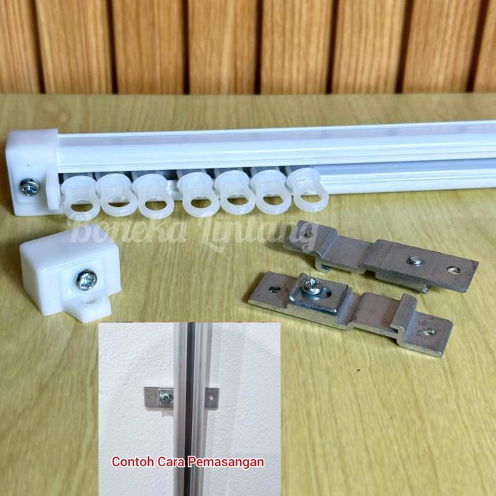 Bl Rel Gorden Plafond - Rel Hordeng Plafon Atas - Batang Gorden Nempel Plafon - Rel Alkan Plavon