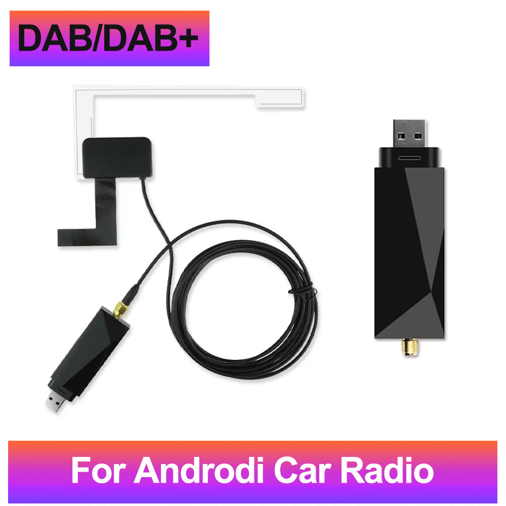 Dab/Dab+ Antenna With Usb Adapter Universal Android Car Radio Gps Stereo Receiver Dab Dab+ Signal