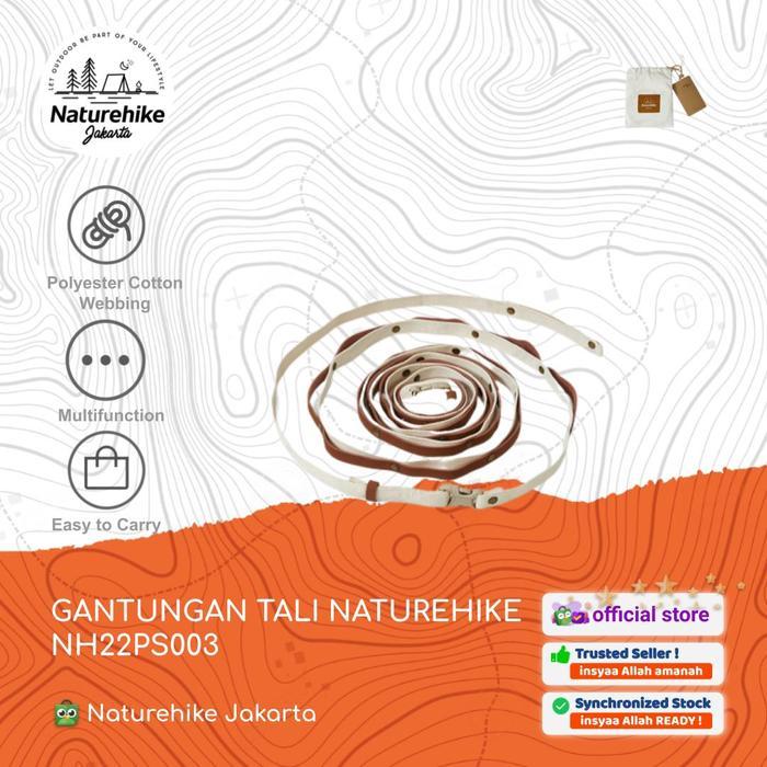 Ready GANTUNGAN TALI / AWNING ROPE / JEMURAN CAMPING NATUREHIKE NH22PS003