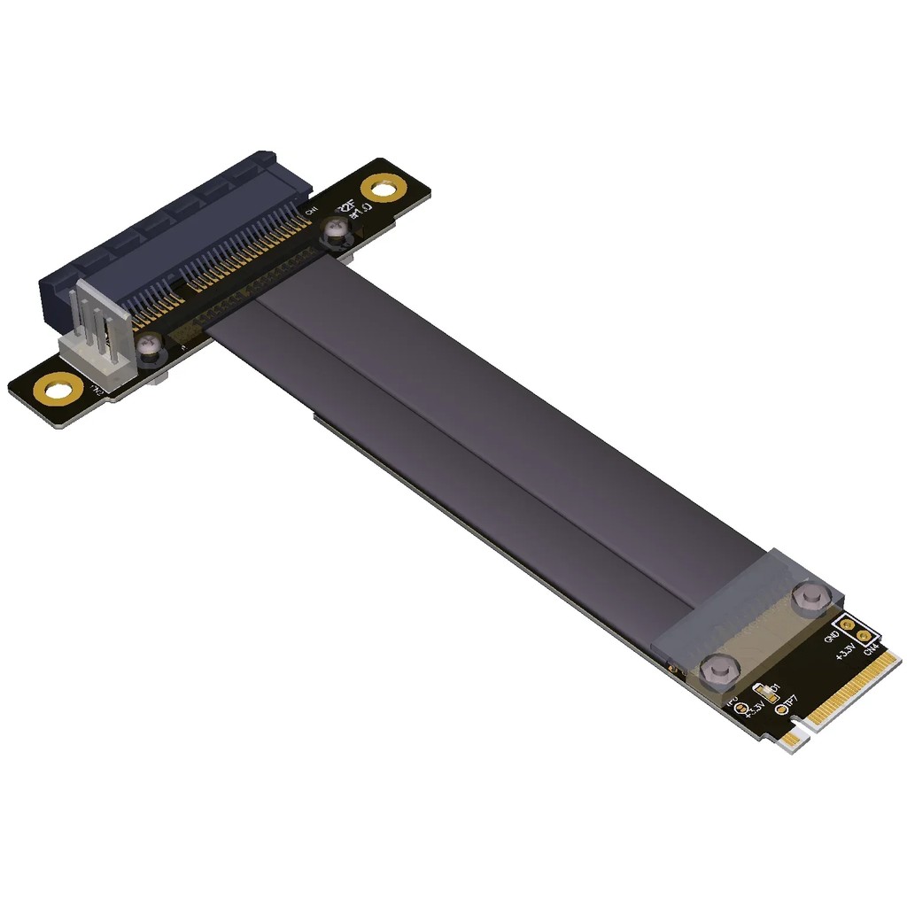 ADT-LINK M.2 NVME TO PCIE 3.0 X4 RISER CABLE FOR PCIE X4 SSD RAID, LAN, CAPTURE CARDS TO M.2(ULTRA