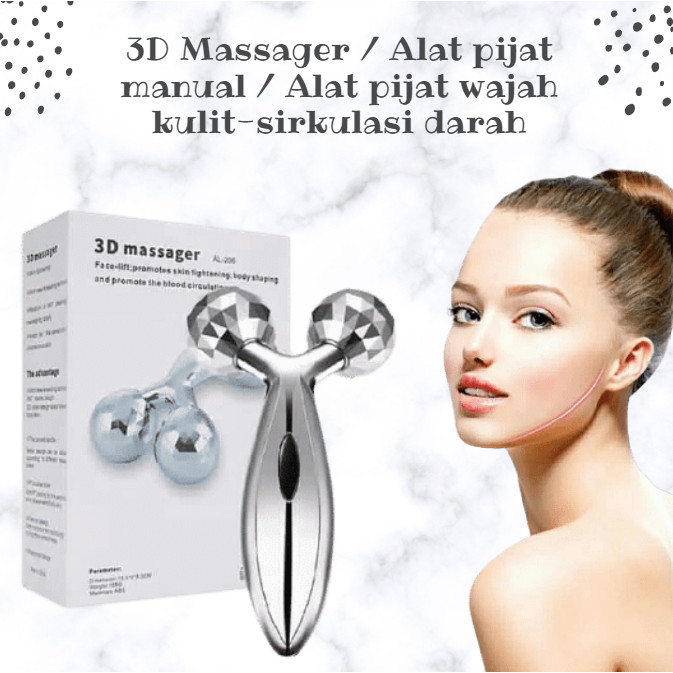 Alat Perawatan Pijat Wajah Roller Korea/ Pengencang Betuk Wajah/ Perawatan Anti Aging