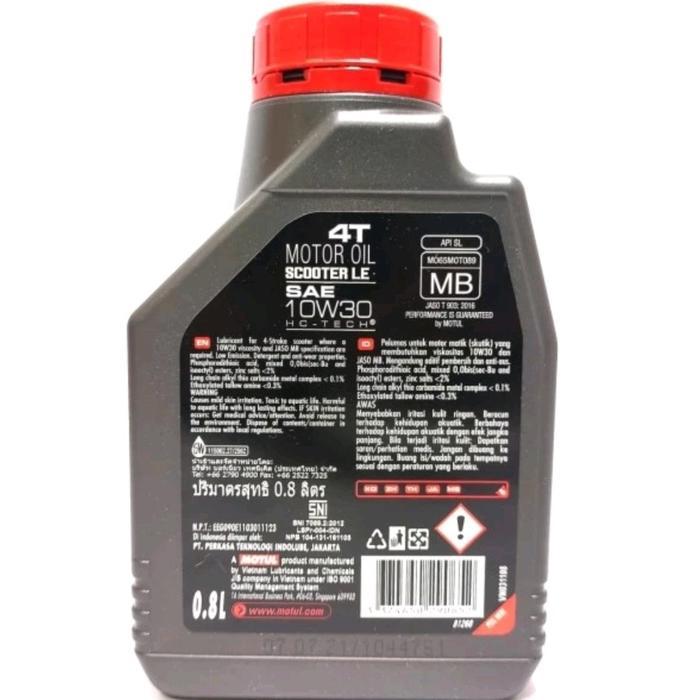 Bisa Gosend Oli Mesin Motor Matic Motul Scooter Le 10W30 0.8L Utk Semua Scooter Matic Yamaha Honda