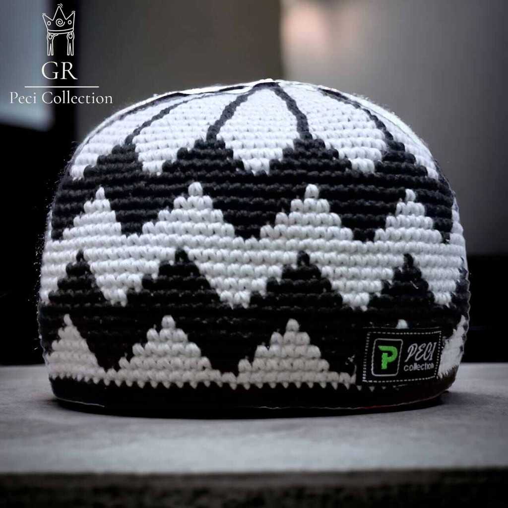 EKSKLUSIF PECI KOPIAH RAJUT LENTERA PREMIUM